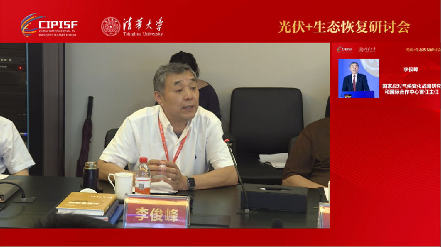 国家应对气候变化战略研究国际合作中心首任主任李俊峰发言